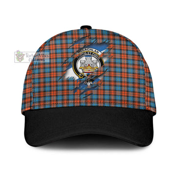 Tartan Vibes Clothing McLachlan Ancient Tartan Classic Cap with Family Crest In Me Style