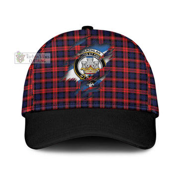 Tartan Vibes Clothing McLachlan Modern Tartan Classic Cap with Family Crest In Me Style