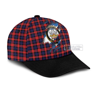 Tartan Vibes Clothing McLachlan Modern Tartan Classic Cap with Family Crest In Me Style