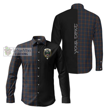 McLaine of Lochbuie Hunting Tartan Long Sleeve Button Shirt with Family Crest and Half Of Me Style Men's Shirt S - Tartanvibesclothing Shop