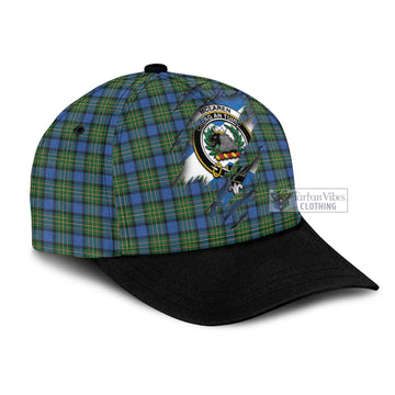 Tartan Vibes Clothing McLaren Ancient Tartan Classic Cap with Family Crest In Me Style