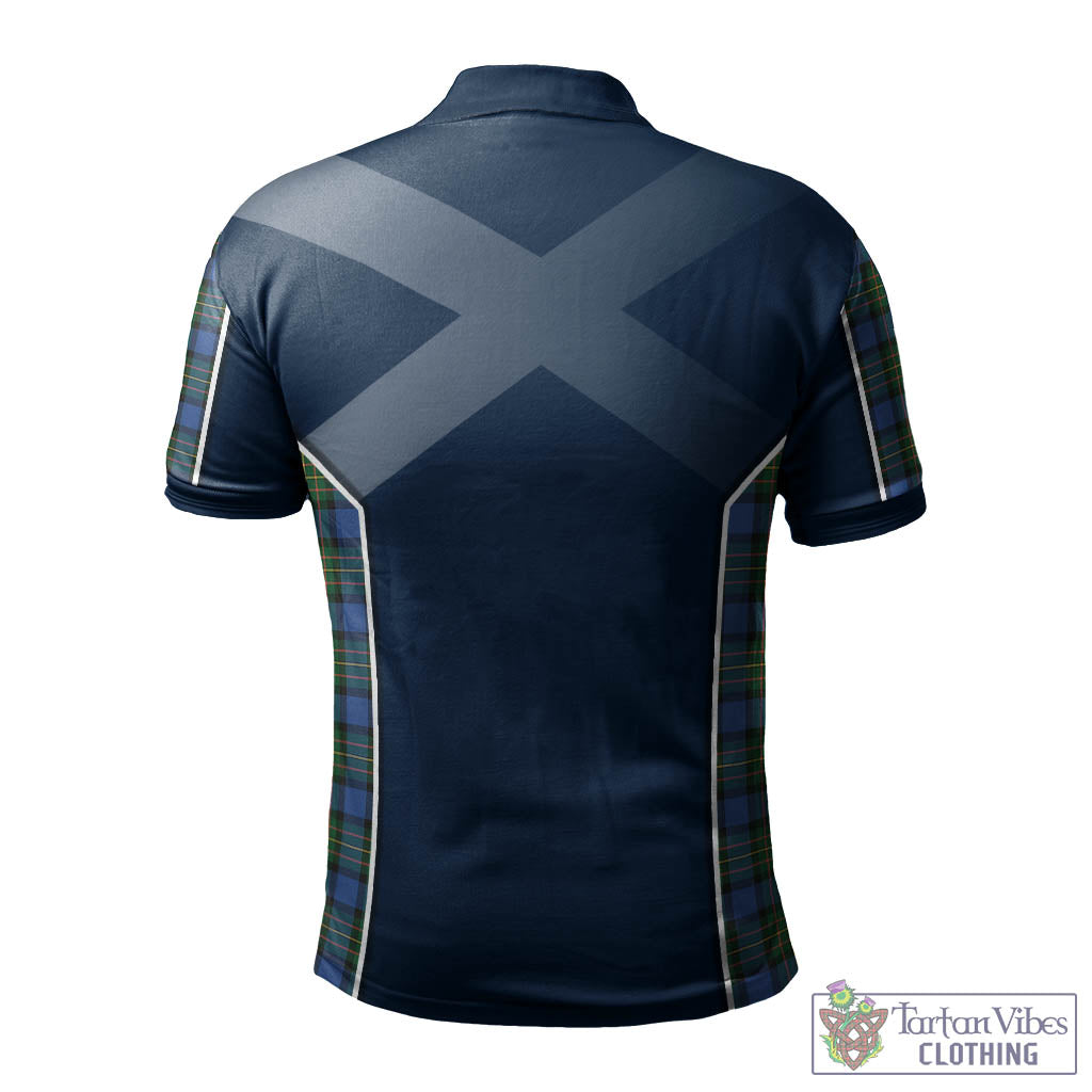 McLaren Ancient Tartan Men's Polo Shirt with Family Crest and Scottish Thistle Vibes Sport Style - Tartan Vibes Clothing