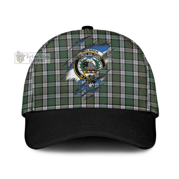 Tartan Vibes Clothing McLaren Dress Tartan Classic Cap with Family Crest In Me Style