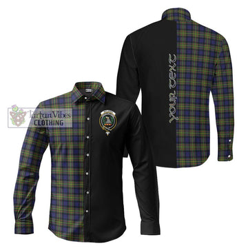 McLaren Modern Tartan Long Sleeve Button Shirt with Family Crest and Half Of Me Style Men's Shirt S - Tartanvibesclothing Shop