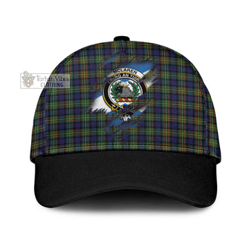 Tartan Vibes Clothing McLaren Modern Tartan Classic Cap with Family Crest In Me Style