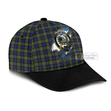Tartan Vibes Clothing McLaren Modern Tartan Classic Cap with Family Crest In Me Style
