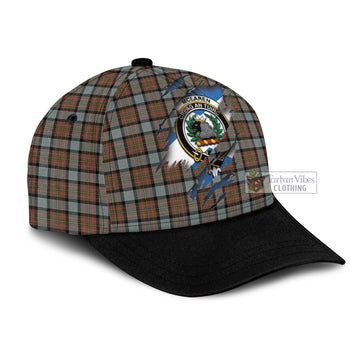 Tartan Vibes Clothing McLaren Weathered Tartan Classic Cap with Family Crest In Me Style