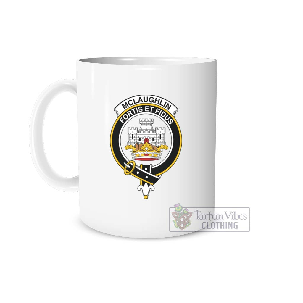 McLaughlin Family Crest Ceramic Mug One Size 11oz size - 2D-tartanvibesclothing