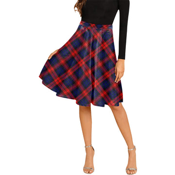 McLaughlin Tartan Melete Pleated Midi Skirt