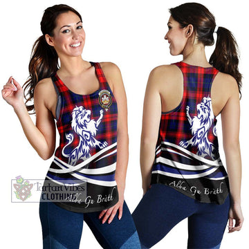 McLaughlin Tartan Women's Racerback Tanks with Alba Gu Brath Regal Lion Emblem 4XL - Tartanvibesclothing Shop