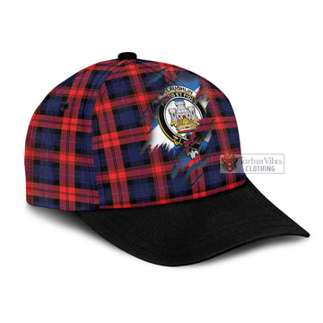McLaughlin Tartan Classic Cap with Family Crest In Me Style