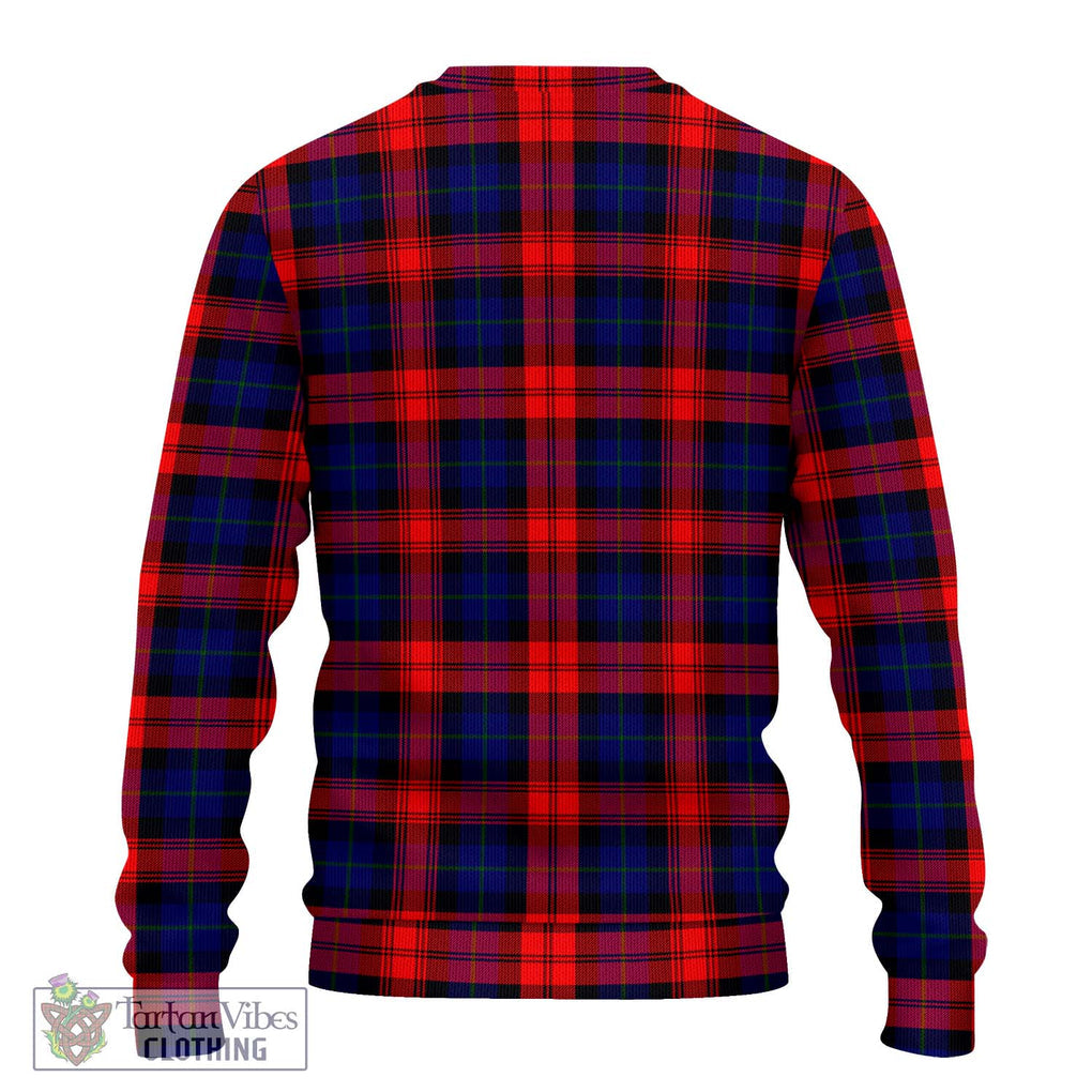McLaughlin Tartan Knitted Sweater with Family Crest DNA In Me Style - Tartanvibesclothing Shop