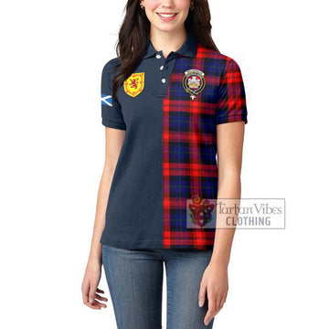 McLaughlin Tartan Women's Polo Shirt Alba with Scottish Lion Royal Arm Half Style