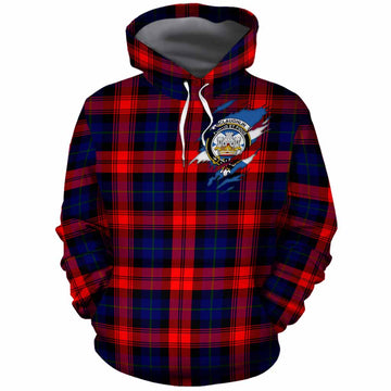 McLaughlin Clan Crest In Me Tartan Cotton Hoodie Scotland Flag Style