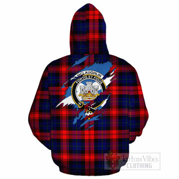 McLaughlin Clan Crest In Me Tartan Cotton Hoodie Scotland Flag Style