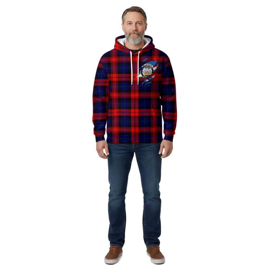 McLaughlin Clan Crest In Me Tartan Cotton Hoodie Scotland Flag Style