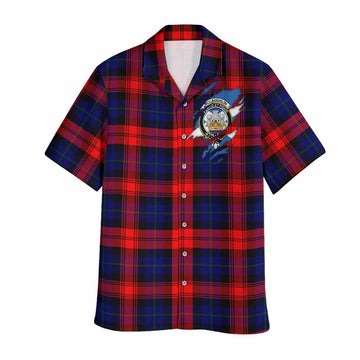 McLaughlin Clan Crest In Me Tartan Hawaiian Shirt Scotland Flag Style