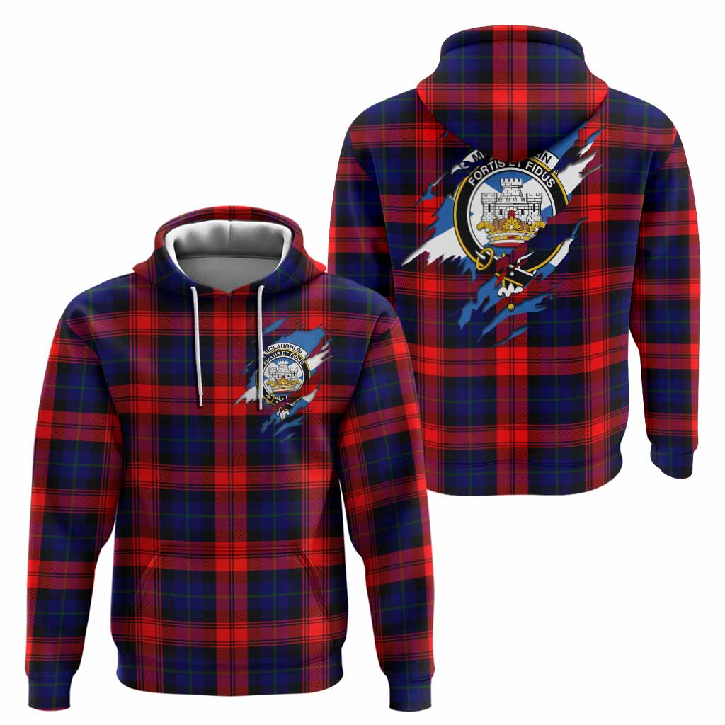 McLaughlin Clan Crest In Me Tartan Hoodie Scotland Flag Style