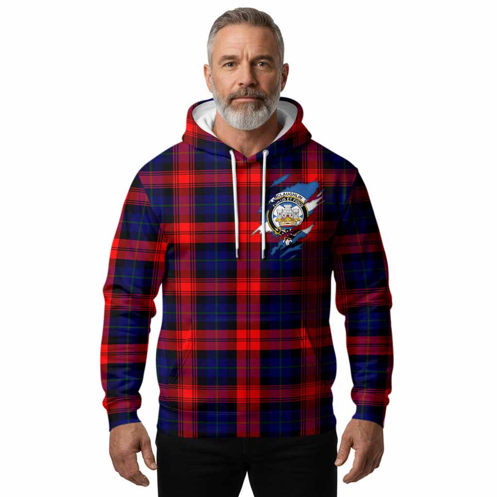McLaughlin Clan Crest In Me Tartan Hoodie Scotland Flag Style