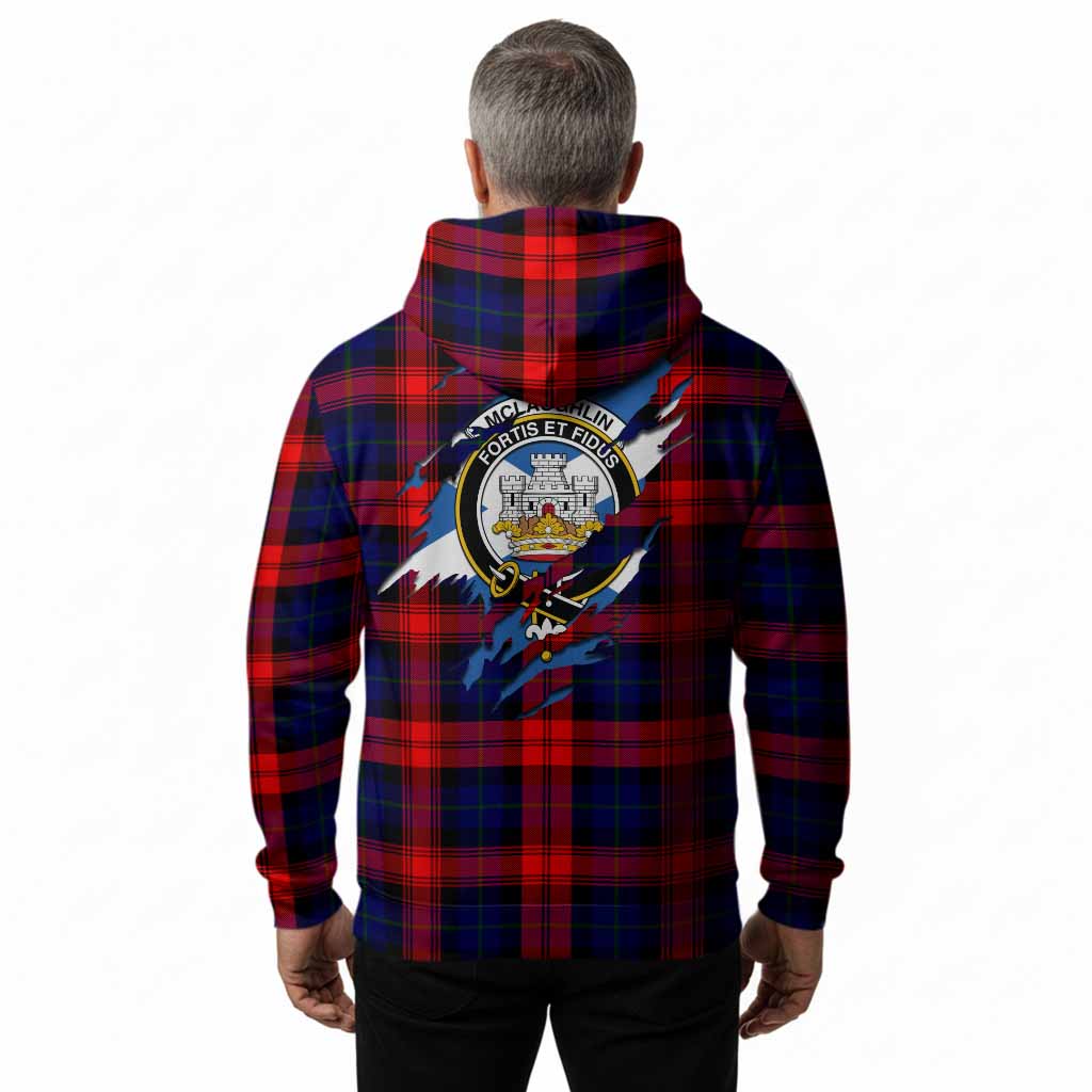 McLaughlin Clan Crest In Me Tartan Hoodie Scotland Flag Style