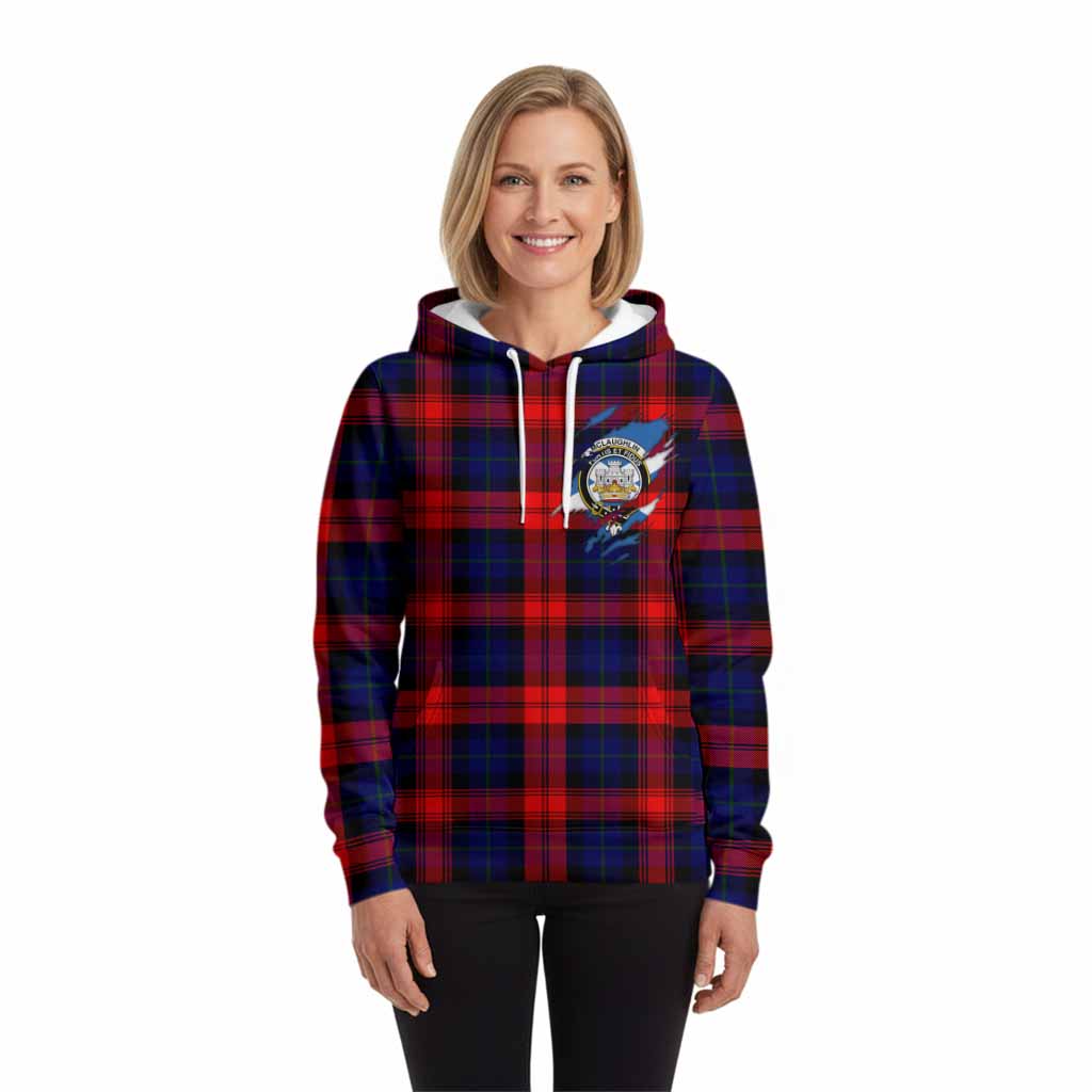 McLaughlin Clan Crest In Me Tartan Hoodie Scotland Flag Style