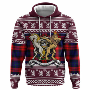 McLaughlin Clan Tartan Crest Christmas Hoodie Coat of Arms Funny Style