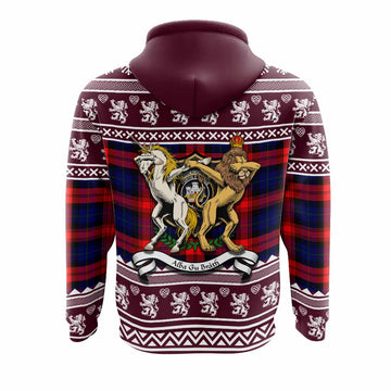 McLaughlin Clan Tartan Crest Christmas Hoodie Coat of Arms Funny Style