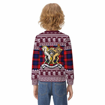 McLaughlin Clan Tartan Crest Christmas Kid Ugly Sweatshirt Coat of Arms Funny Style