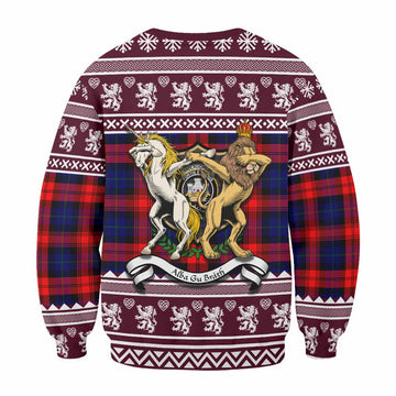 McLaughlin Clan Tartan Crest Christmas Sweatshirt Coat of Arms Funny Style