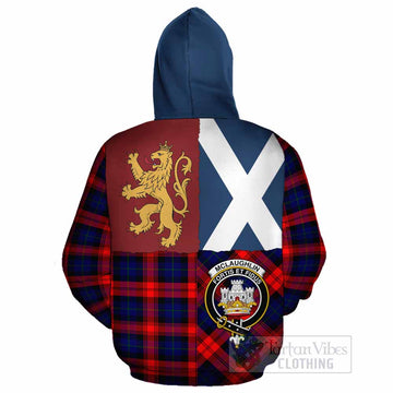 McLaughlin Crest Tartan Cotton Hoodie with Lion Rampant Saltire Style