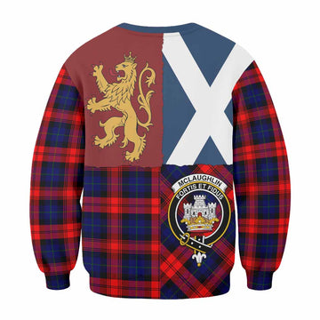 McLaughlin Crest Tartan Sweatshirt with Lion Rampant Saltire Style