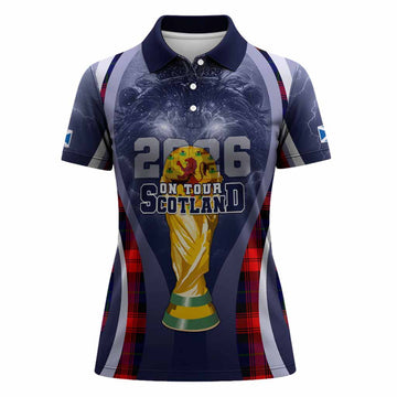 McLaughlin Scotland Football Tartan Women Polo Shirt Scotland On Tour Trophy Style