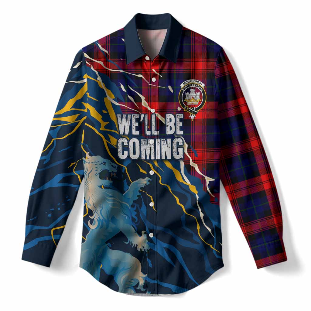 McLaughlin Scotland Tartan Women Casual Shirt WC2026 Football - We'll Be Coming