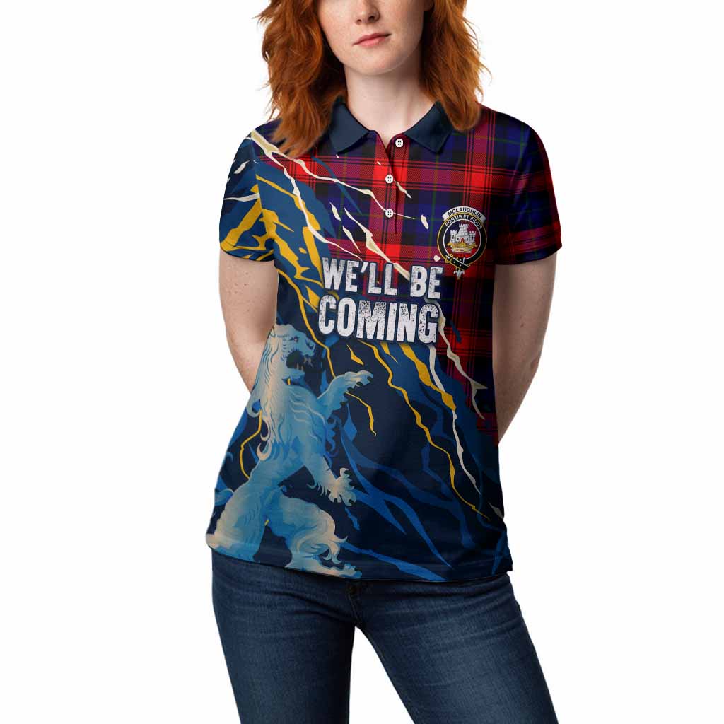 McLaughlin Scotland Tartan Women Polo Shirt WC2026 Football - We'll Be Coming