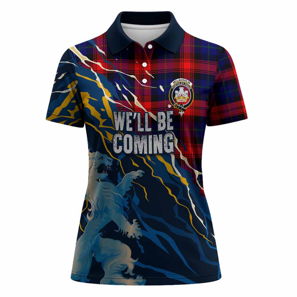 McLaughlin Scotland Tartan Women Polo Shirt WC2026 Football - We'll Be Coming