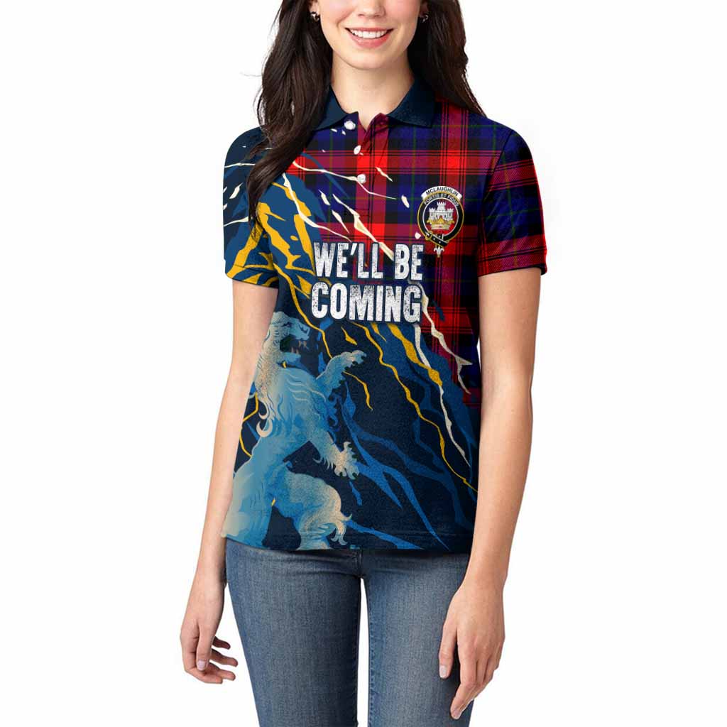 McLaughlin Scotland Tartan Women Polo Shirt WC2026 Football - We'll Be Coming