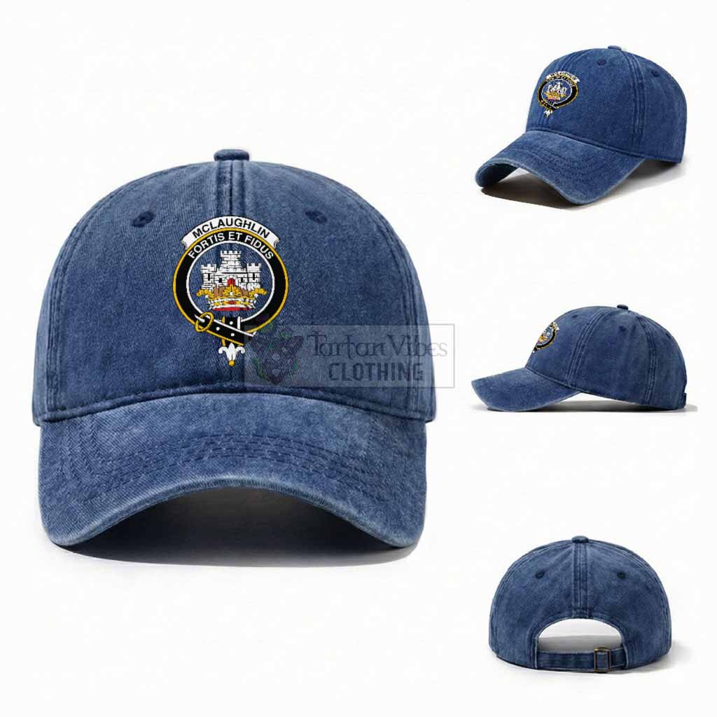 McLaughlin Scottish Clan Crest Washed Baseball Cap