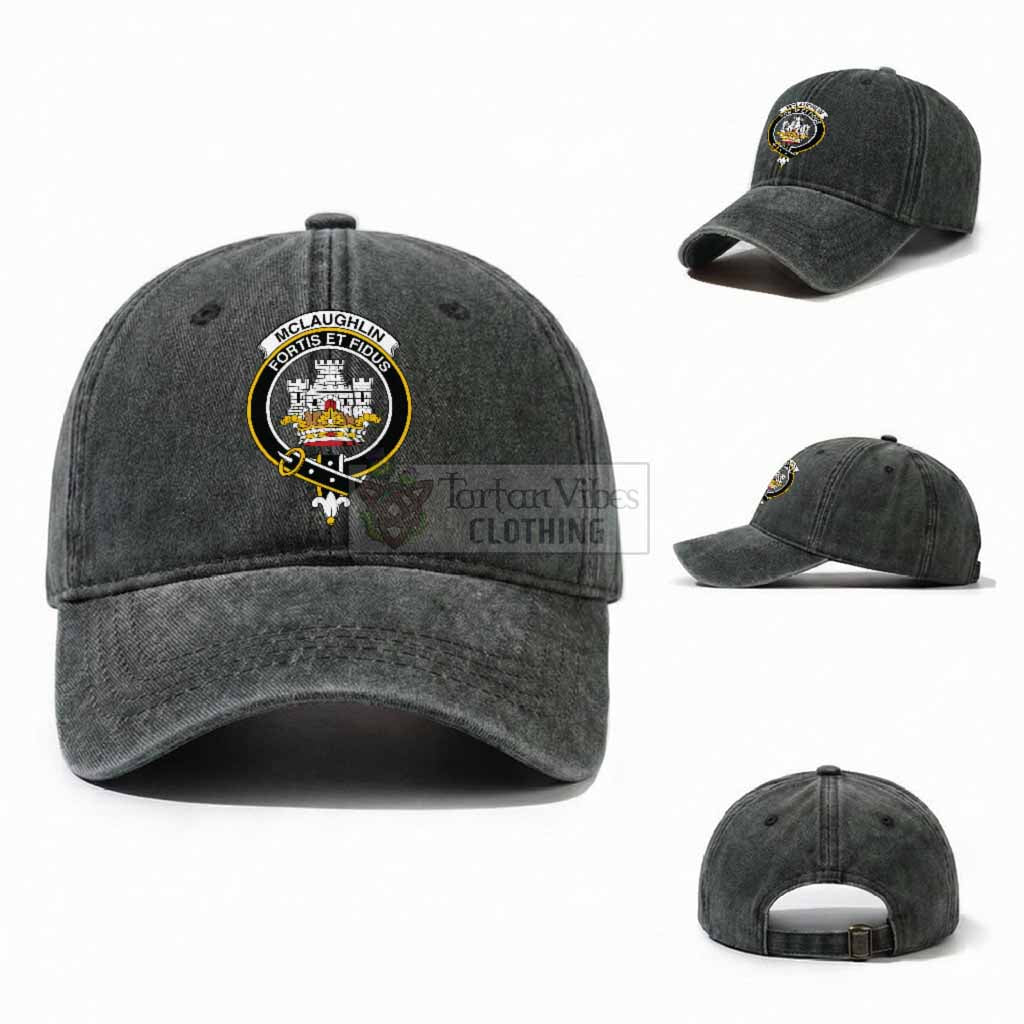 McLaughlin Scottish Clan Crest Washed Baseball Cap