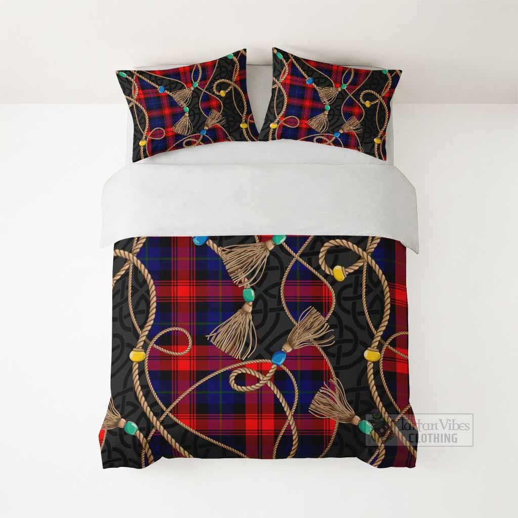 McLaughlin Scottish Tartan Twisted Ropes Stylized Bedding Set - Tartan Vibes Clothing