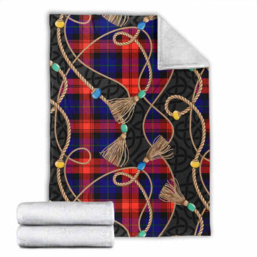 McLaughlin Scottish Tartan Twisted Ropes Stylized Blanket X-Large 59 x 79 inches 150 x 200 cm - Tartan Vibes Clothing