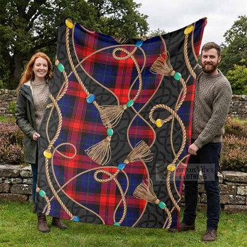 McLaughlin Scottish Tartan Twisted Ropes Stylized Blanket - Tartan Vibes Clothing