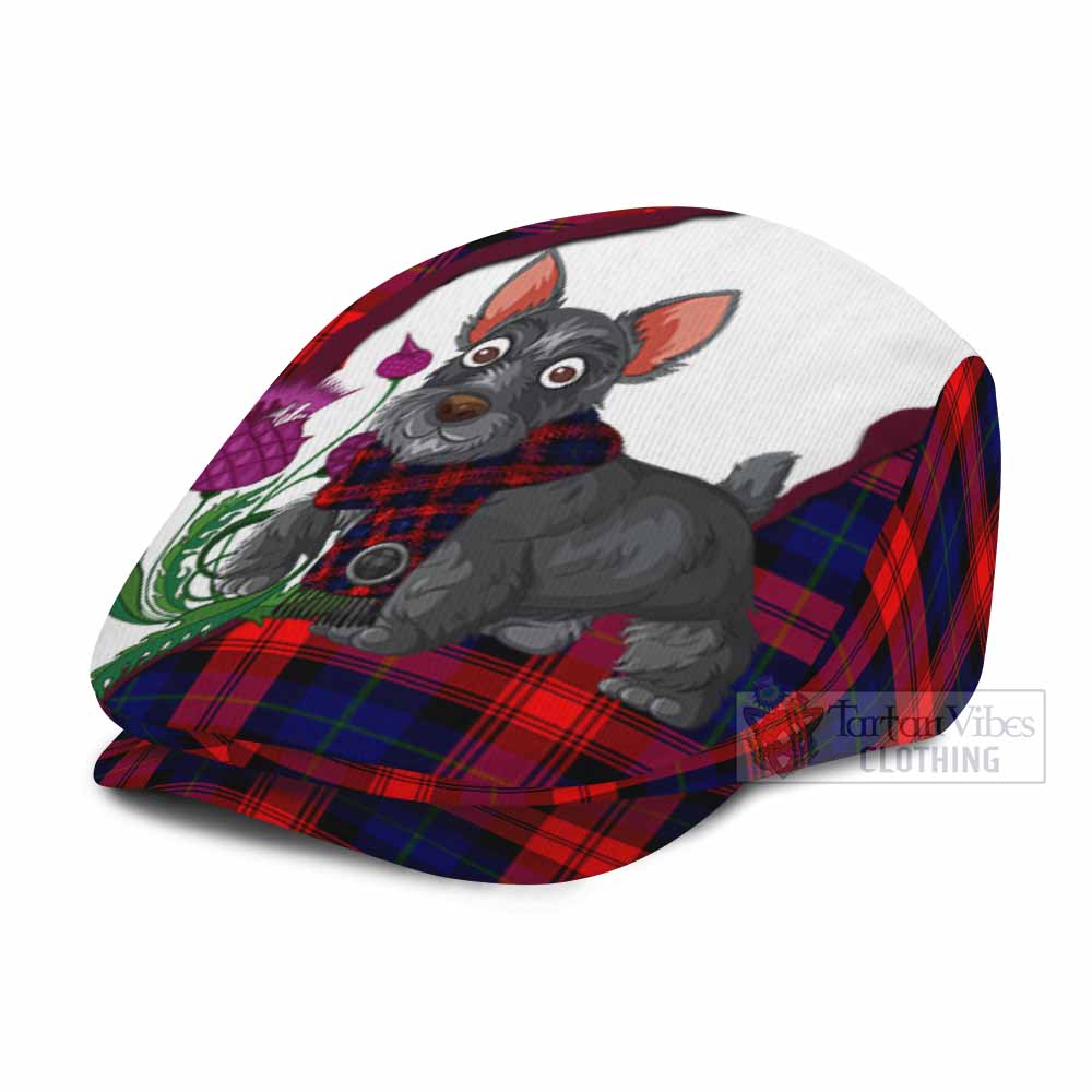 McLaughlin Scottish Terrier Tartan Flat Cap, Jeff Cap Thistle Heritage Art - Tartan Vibes Clothing