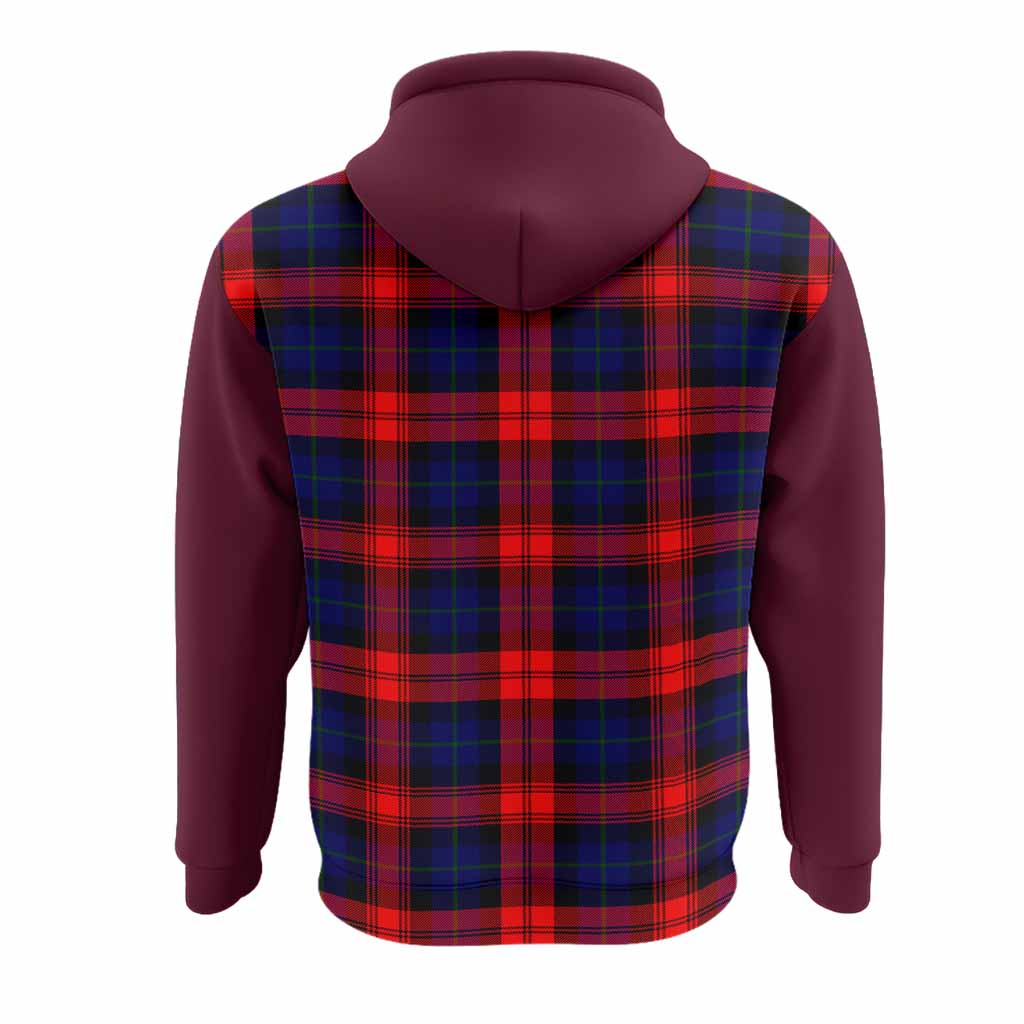 McLaughlin Tartan Accent Hoodie with Family Crest