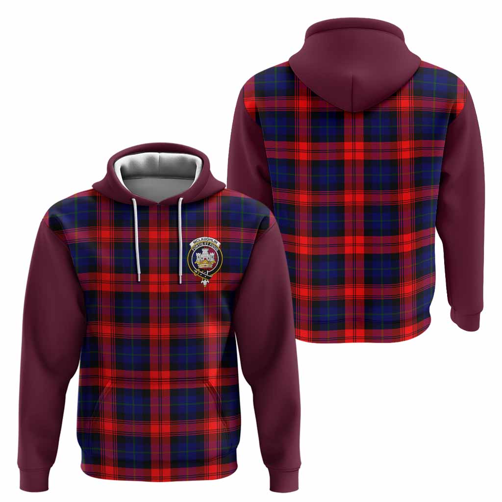 McLaughlin Tartan Accent Hoodie with Family Crest
