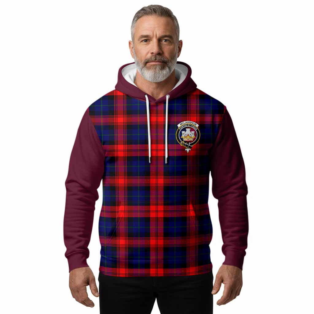 McLaughlin Tartan Accent Hoodie with Family Crest