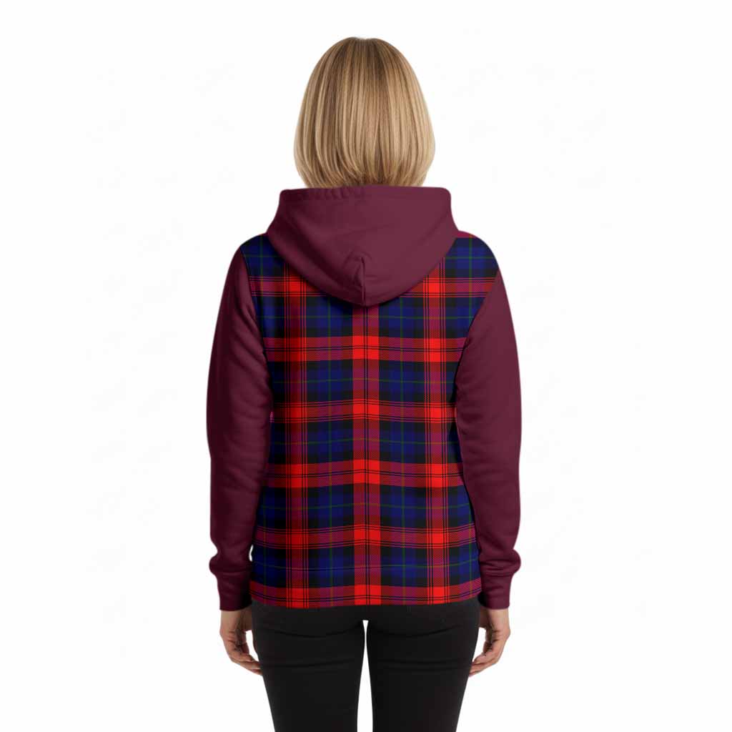 McLaughlin Tartan Accent Hoodie with Family Crest
