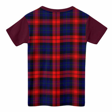 McLaughlin Tartan Accent Kid T-shirt with Family Crest