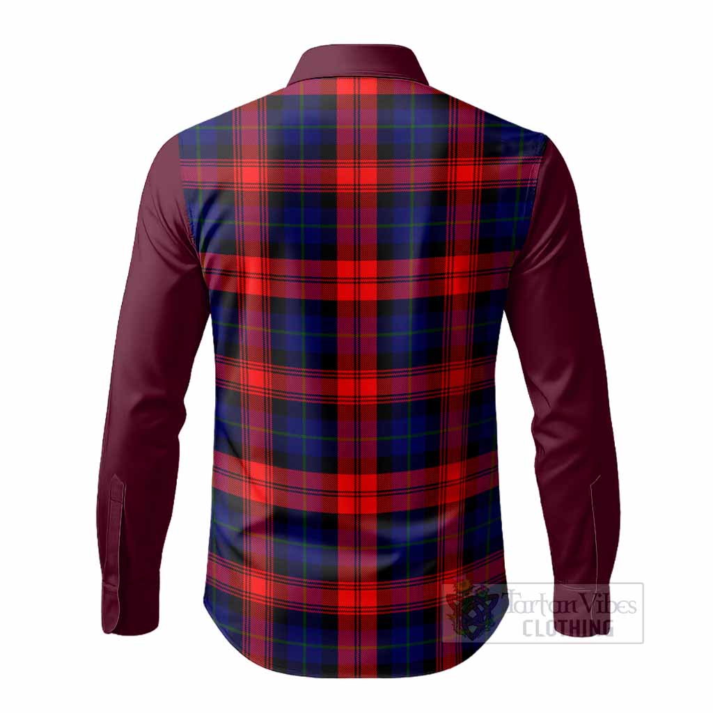 McLaughlin Tartan Accent Long Sleeve Button Shirts with Family Crest