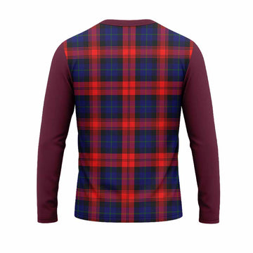 McLaughlin Tartan Accent Long Sleeve T-Shirt with Family Crest