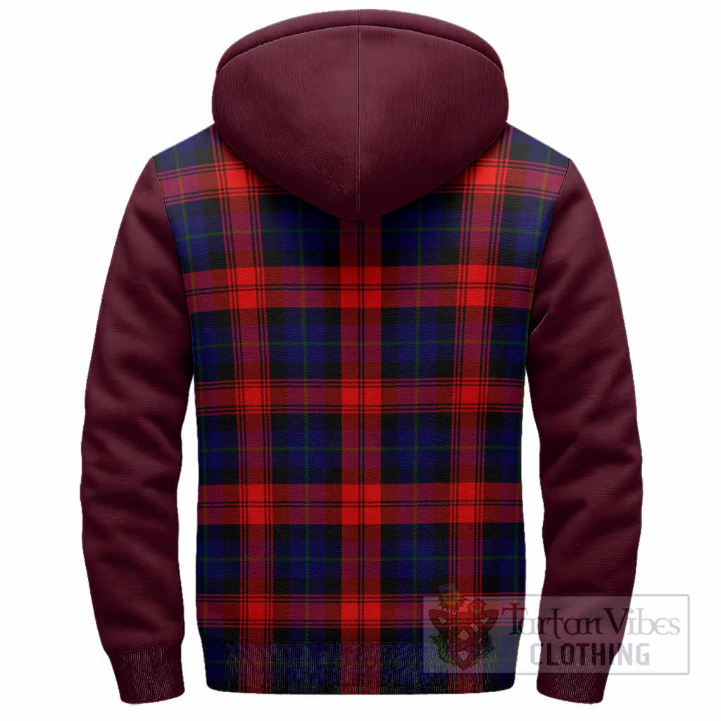 McLaughlin Tartan Accent Sherpa Hoodie with Family Crest